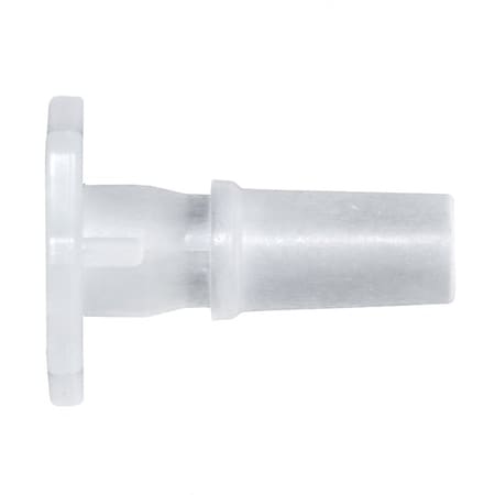 Cole Parmer Luer to Plug Fitting, Straight Adapter, Ntrl Kynar, Cleanroom, Male Luer Slip; 10PK LMS-PNK7-QC